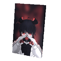 Badlion Product: Red Cyberpunk Girl Cloak